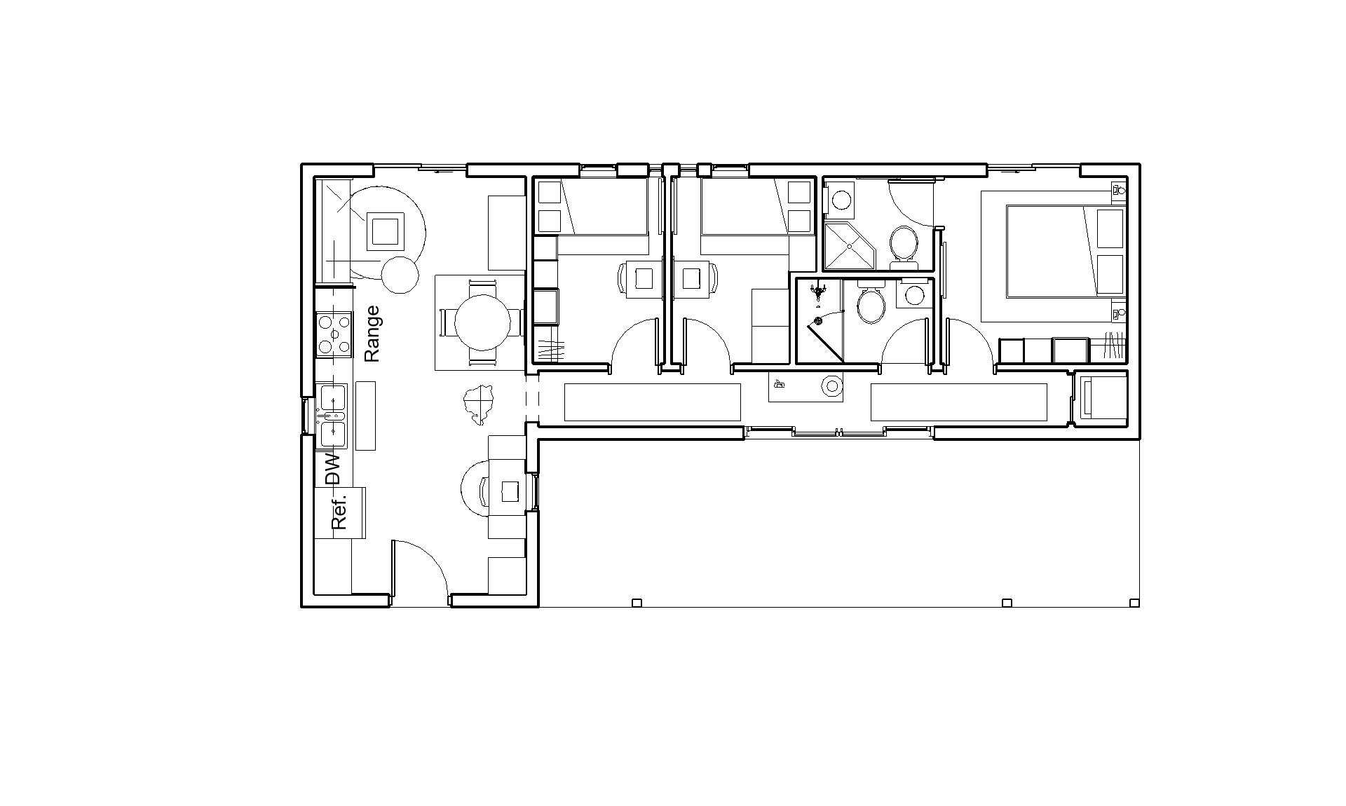 The Encino top-down floor plan